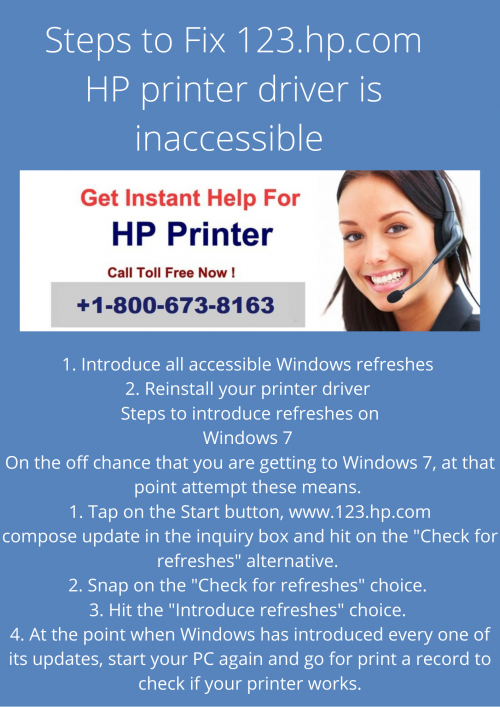 Steps to Fix 123.hp.com HP printer driver is inaccessible