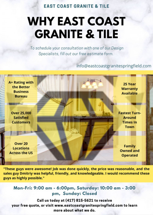 Why East Coast Granite & Tile