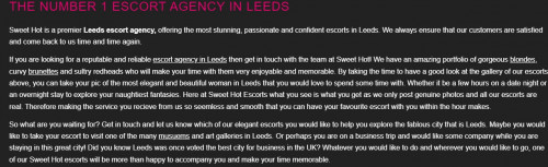 Book a gorgeous Sheffield escort from Sweet Hot Escorts; the providers of incall and outcall services in Sheffield.


https://sweethotescorts.com/sheffield-escorts/