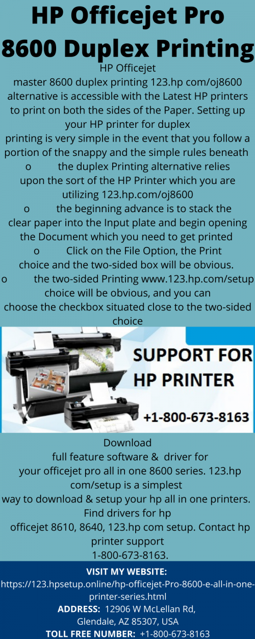 HP Officejet Pro 8600 Duplex Printing