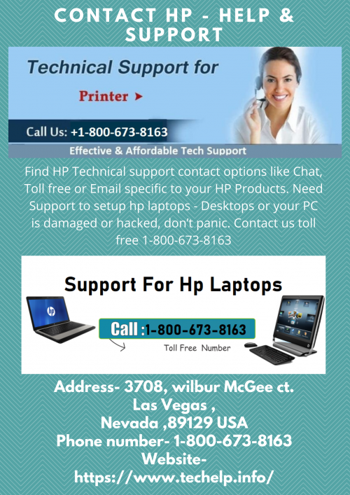 laptop support number for hp