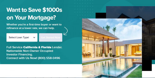 Get low mortgage rates in seconds with a California/Florida Mortgage Broker. Use our FREE online pre-approval tool or our refinance rate checker.

https://elixirmortgagelending.com/